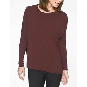 Athleta cloudlight relaxed asymmetric top
